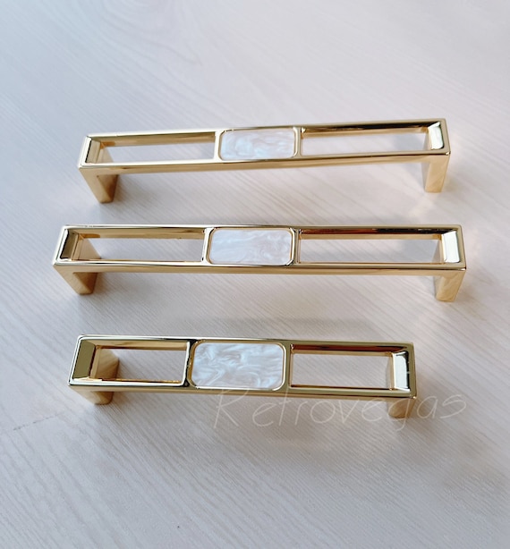 Modern Style Drawer Pull Gold Metal Decorative Dresser Drawer Handle WMLS905