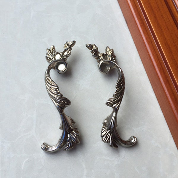 French Provincial Antique Bail Style Drawer Pull Shabby Chic Decorative Dresser Drawer Handles FSLS027