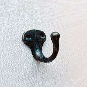 2PCS 1.35&quot; Vintage Bronze Metal Hook, Key Hanger,Robe Hook,Furniture Hardware hook,Decorative Hook GG094