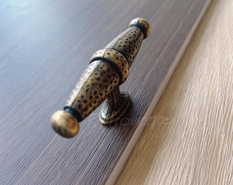 Schubladengriff aus antiker Bronze LS617 - 80mm