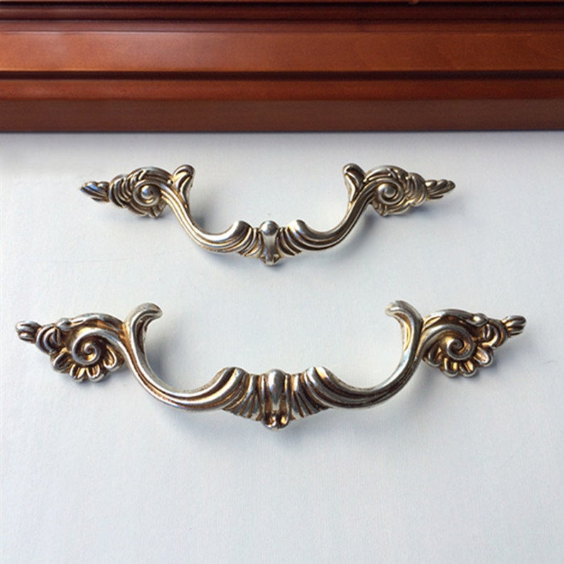 French Provincial Antique Bail Style Drawer Pull Shabby Chic Etsy