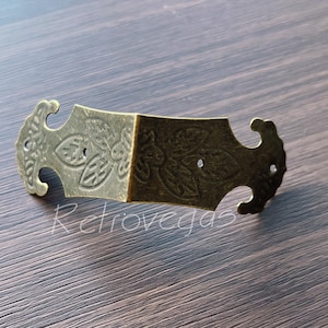 4 PCS Bronze Protecteurs D&#39;angle Coin En Fer Décoratif Support D&#39;angle Boîte Cadeau Bijoux Pieds Décoratifs Jambe Coin Protecteur BJ036