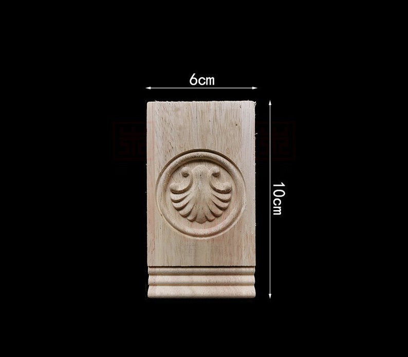 1 Piece Shabby Chic Wood Embellishments Ornate Furniture Apliques Wood Onlay Furniture Trim Supplies WA232