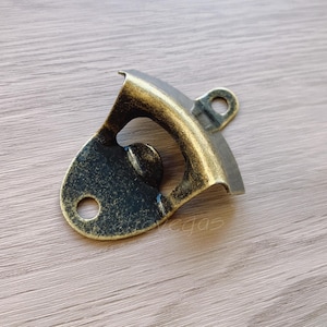 Rustic Metal Wall Mounted Bottle Opener: DIY Home Bar Decor LS400