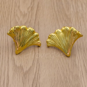 Tirador de hoja de latón macizo: Tirador moderno para cajón de tocador WMLS625