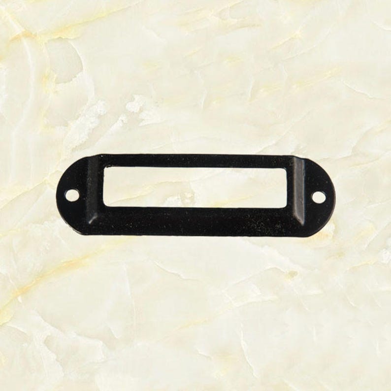 4PCS Black 70x21mm Library Label Drawer Pull Label Holders Etsy