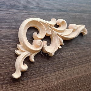 Shabby Chic Wood Embellishments Ornate Furniture Apliques Wood Onlay Furniture Trim Supplies WA061