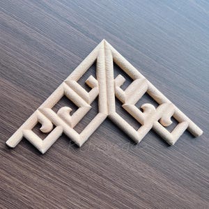 1 Piece Chinese Style Applique Wood Embellishments Ornate Furniture Apliques Wood Onlay Furniture Trim Supplies WA136