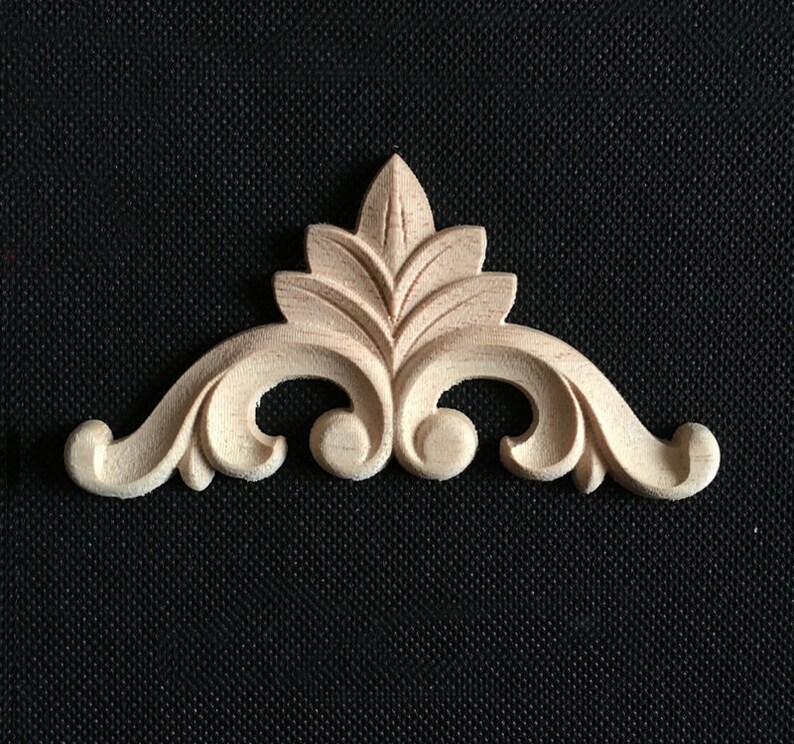 Set of 4 Shabby Chic Wood Embellishments Ornate Furniture Etsy