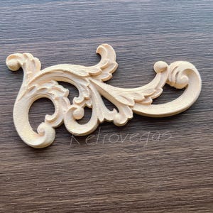 Shabby Chic Wood Embellishments Ornate Furniture Apliques Wood Onlay Furniture Trim Supplies WA055
