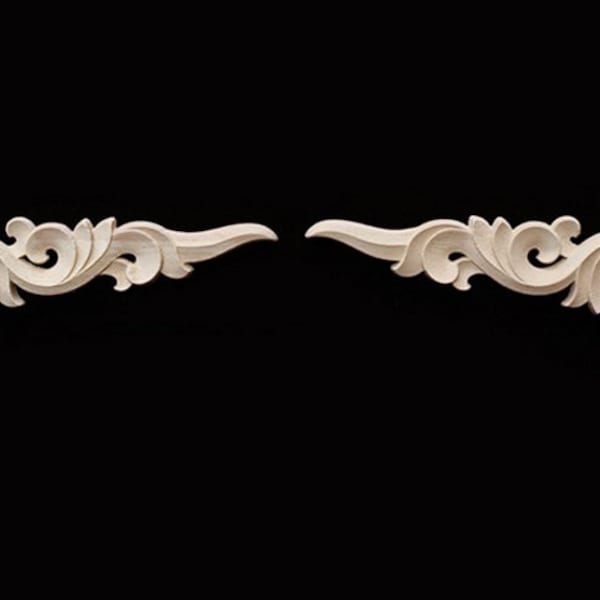 Shabby Chic Wood Embellishments Ornate Furniture Apliques Wood Onlay Furniture Trim Supplies WA060