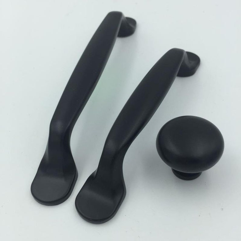 Black Drawer Pull Cabinet Decorative Dresser Drawer Handles - Etsy