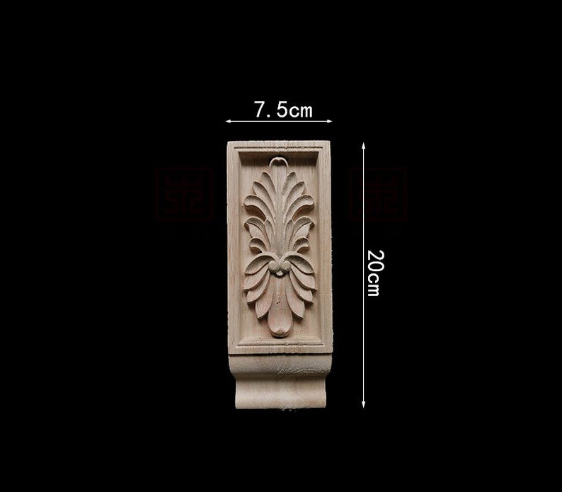 1 Piece Shabby Chic Wood Embellishments Ornate Furniture Apliques Wood Onlay Furniture Trim Supplies WA223