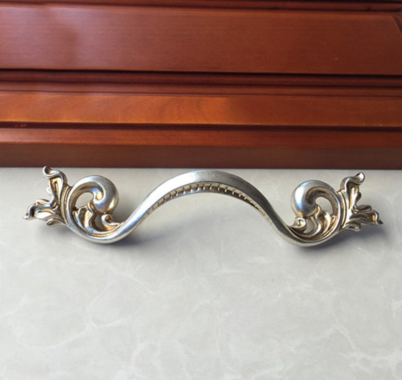 French Provincial Antique Style Drawer Pull 3.75 centers Etsy