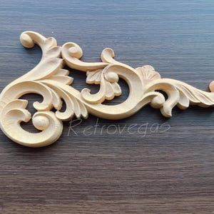 Shabby Chic Wood Embellishments Ornate Furniture Apliques Wood Onlay Furniture Trim Supplies WA094