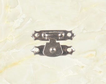 8PC 27x16mm Mini couleur argent fer verrou, verrou de fer rustique, verrou de tronc, tronc moraillon, bijoux boîte moraillon, serrure, SK012 du loquet