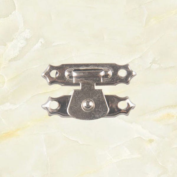 8PC 27x16mm Mini Silver Color Iron Latch, Rustic Iron Latch, Trunk Latch, Trunk Hasp, Jewelry Box Hasp, Latch Lock, SK012