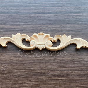 1 pezzo di decorazioni in legno shabby chic, applicazioni per mobili, decorazioni in legno, finiture per mobili, WA053