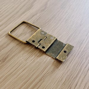 6PCS Antique Brass Box Hinges: Cabinet & Furniture Fittings (28X45mm) HY072