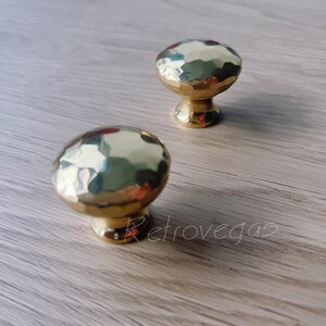 Round Solid Brass Drawer Pull Modern Style Decorative Dresser Knob Drawer Handle Cabinet Knob WMLS416