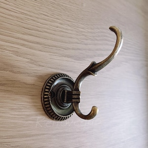 1PC 3&quot; Antique Bronze Rustic Metal Hook, Key Hanger,Robe Hook,Furniture Hardware hook,Decorative Hook GG047