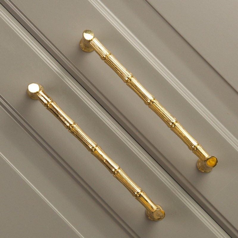 Brassart 893 Bamboo Pull Handles - Black Brass Bronze Chrome or Nickel, Door handles & door accessories