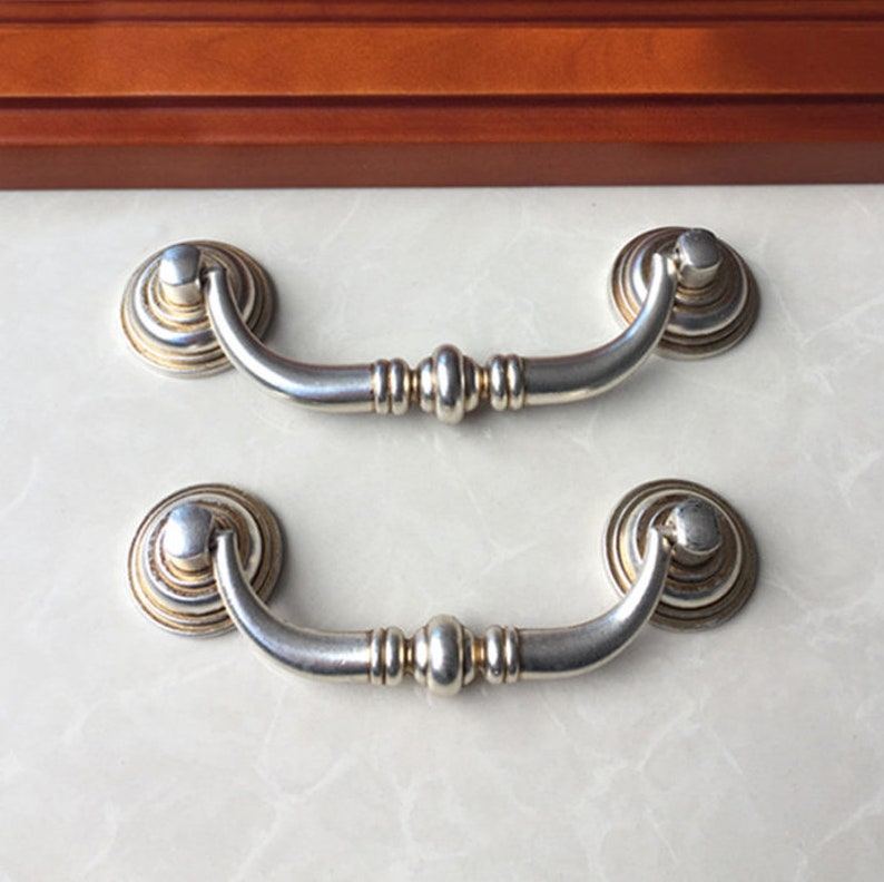 French Provincial Antique Bail Style Drawer Pull Shabby Chic Etsy