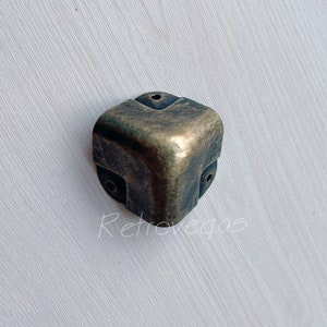 2PCS Bronze Corner Protectors: Decorative Wood Box Feet (36mm) BJ114