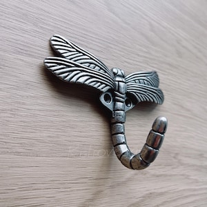 1PC Dragonfly Metal Hook, Robe Hook,Furniture Hardware hook, Decorative Hook GG119