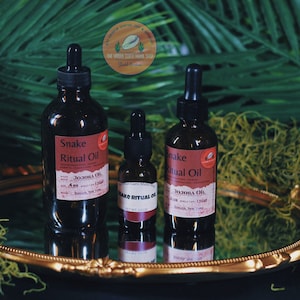 Pure Snake Ritual Oil || Cruelty Free - Blessed - Small Batched || Transformation - Power - Protection ||