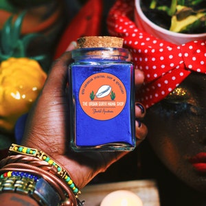 Hand-Ground Anil Powder: Hoodoo, Santeria Cleansing Ritual - Apothecary Vial