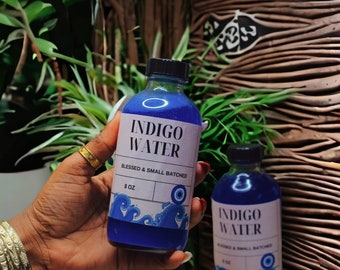 Guyanese Style Indigo Water || Small Batched by Child of Olokun || Protection - Raise Vibrations - Purification - Mediumship ||