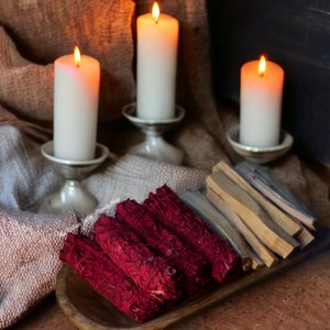 Blessed & Anointed Dragons Blood Sage + Palo Santo Smudge Bundle || Cleansing- Purifying - Salvia Limpia ||