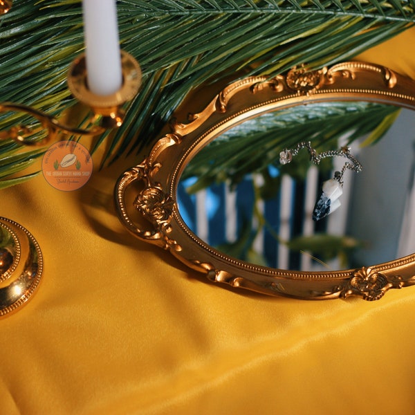 Prepared OSHUN Satin Yellow Altar Cloth/Mantel || Oshun Panuelo - Oshun Altar/Shrine Cloth - Pañuelo de Santo ||