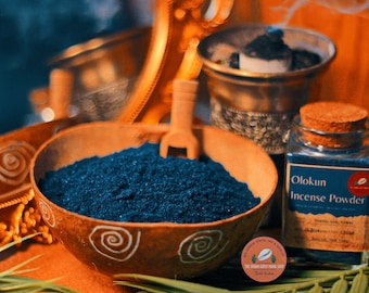 Olokun Healing Herbal Incense Powder || Financial & Mental Stability - Sleep - Dreams - Mediumship ||