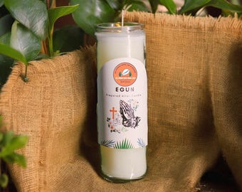 Egun Ancestor Altar Candle: 7-Day Prepared Candle for Spirit Communication