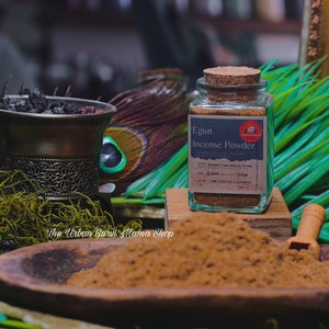 Egun (Ancestor) Herbal Incense Powder in Apothecary Corked Vial | Spirit Communication - High Vibrations |