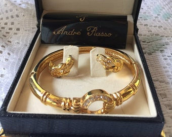 Andre Piasso Earrings and Bangle Set