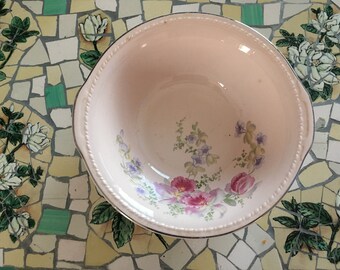 Smith /& Taylor Pink Platter 1937 Talor Free Shipping Plymouth Shape,Floral Spray