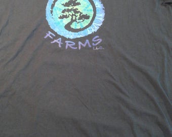 Zen Blend Farms Gray T-Shirt Cotton Rhode Island Size M