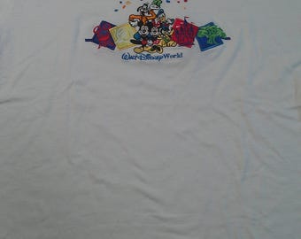 Vintage Walt Disney World Fab 6 Embroidered Tee XXL Cotton