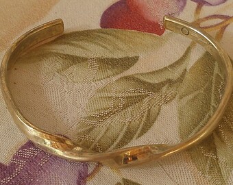Vintage Sergio Lub California Wave Brass Cuff Bracelet - Etsy
