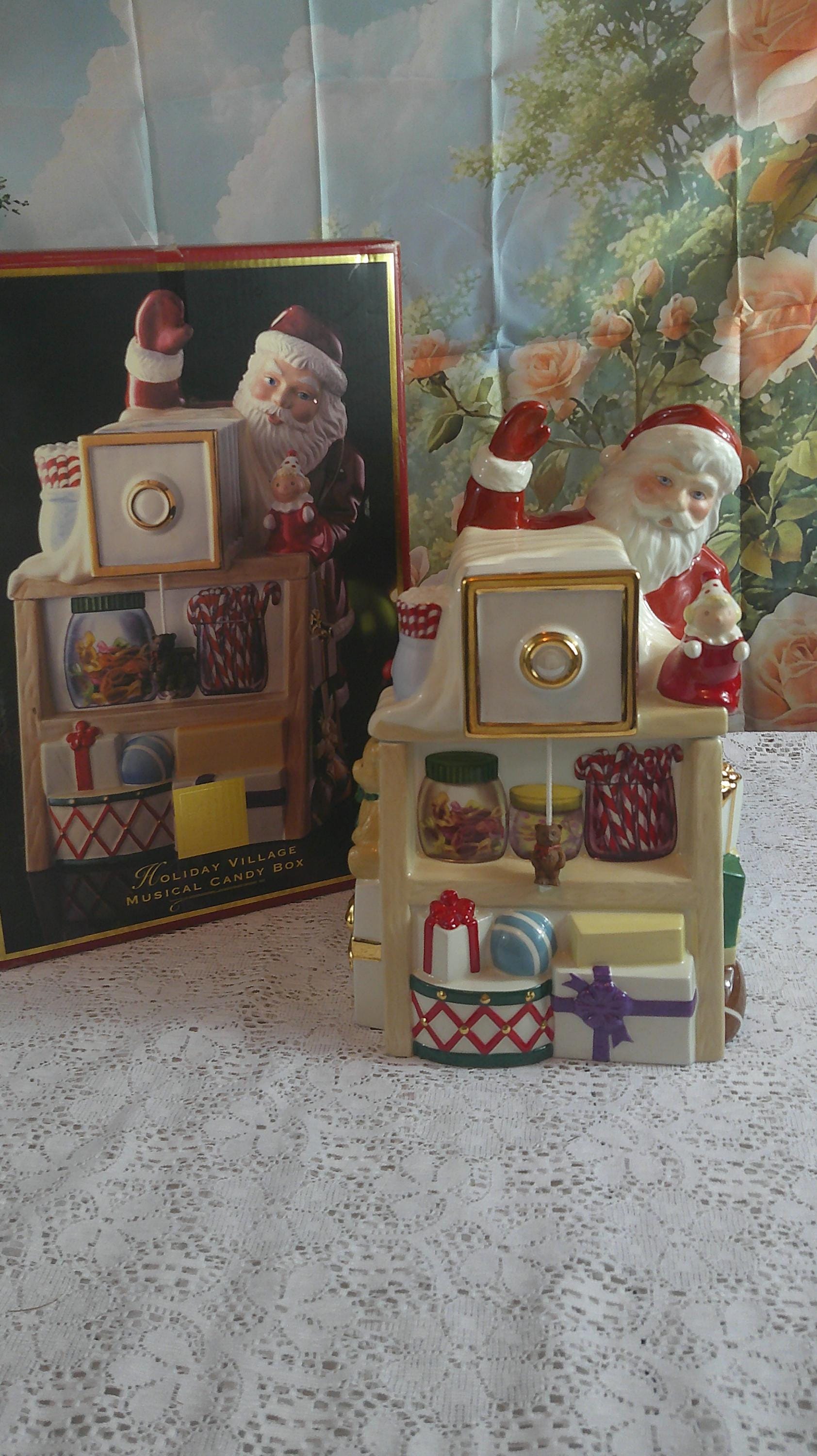 Lenox Santa Music Box - Etsy