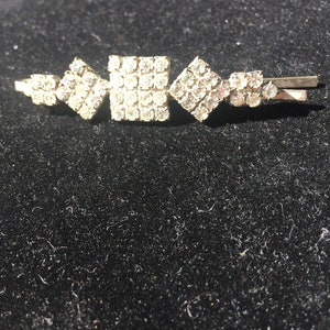Vintage Hair Barrette With Crystals