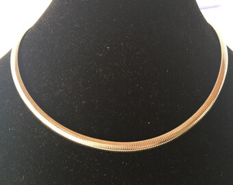 Vintage TRIFARI Silver Tone Choker 17"