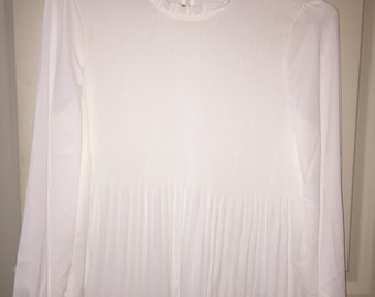 ADRIANNA PAPELL White Blouse Size Medium