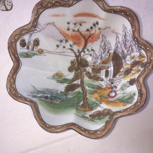 Antique 1911 &quot;NIPPON&quot; HP Footed Bowl &quot;Royal Crokery&quot;