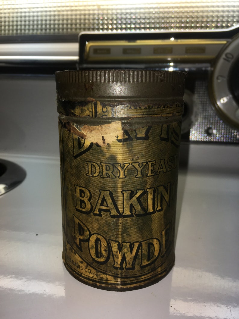 Davis Dry Yeast Baking Powder. R. B. Davis Co. Hoboken NJ. Etsy