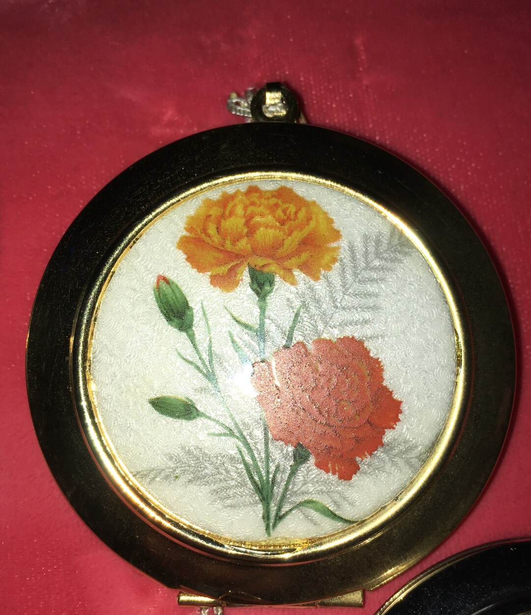 1960's 1970's Genuine Cloisonné Gold Tone Locket Etsy