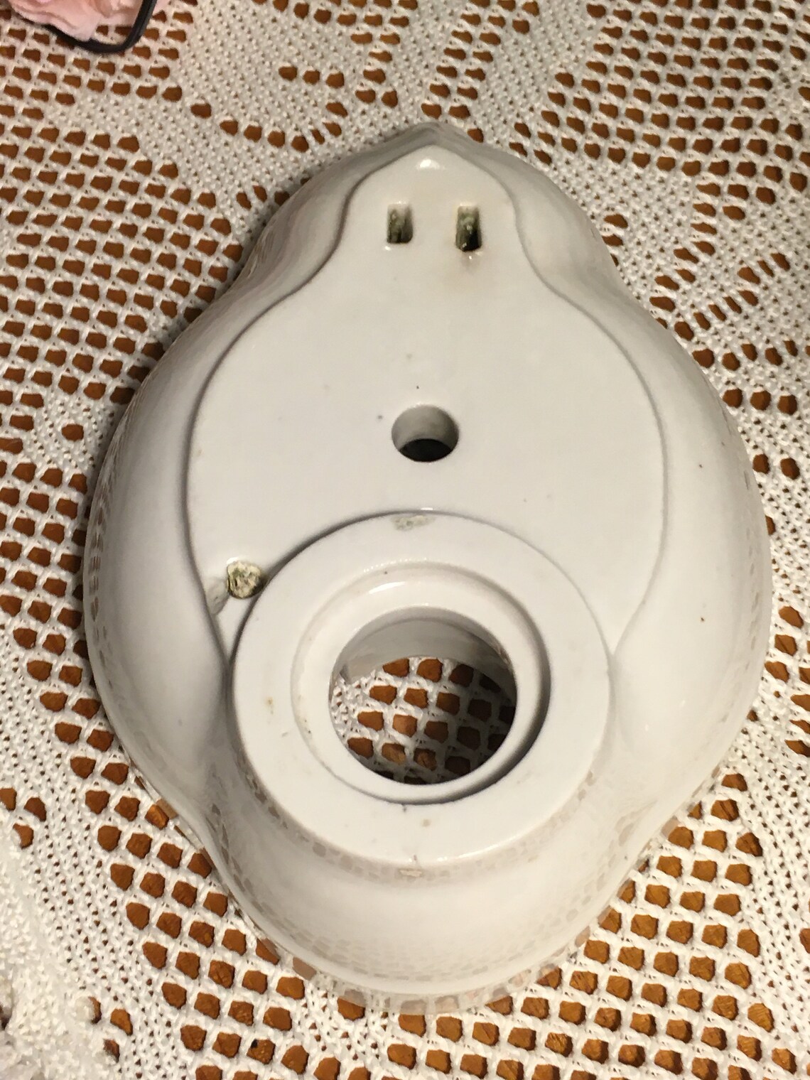 1920's Porcelain Light Fixture With Plug Etsy